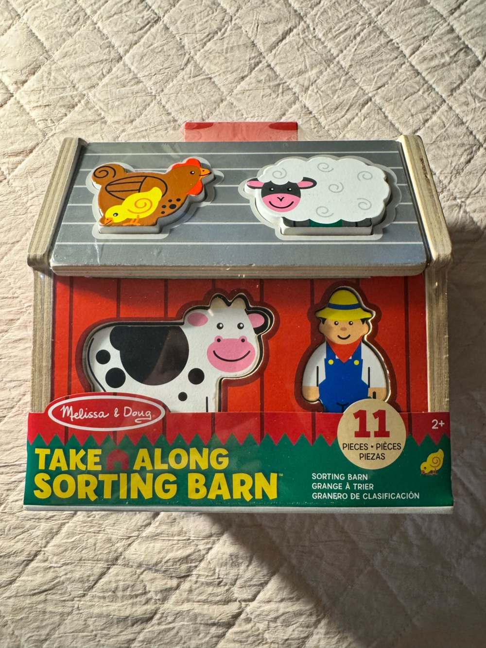 Melissa & Doug Take-Along Sorting Barn - Multicolor